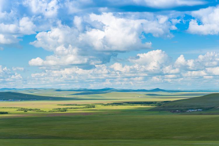 乌拉盖草原的风景应该算是内蒙古现有大草原中比较好的草原之一了吧，一望无垠的草原，绿油油的优质草场